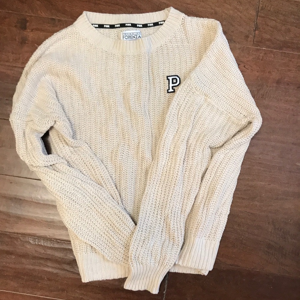 Cream Victoria Secrets Pink sweater